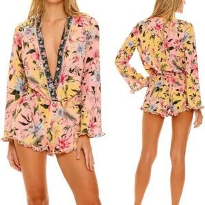 AGUA BENDITA Larissa Sally Romper Size Small